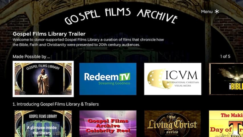 Gospel Films Archivs Channel